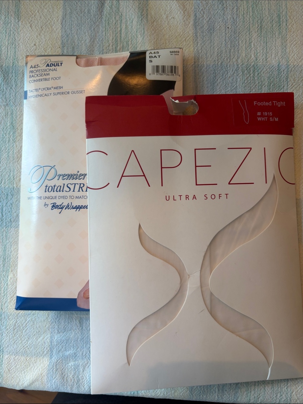 Capezio Ultra Soft Footed Tights - White & Premier Adult tights NWT